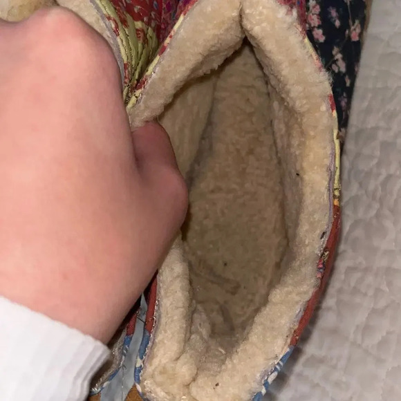 Free People Quilt Slipper Moccasins Size 8.5 - Picture 5 of 6